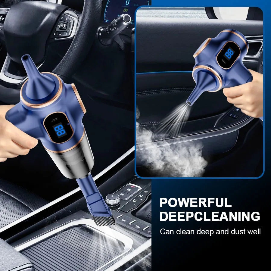 Aspirador portátil potente para hogar y auto
