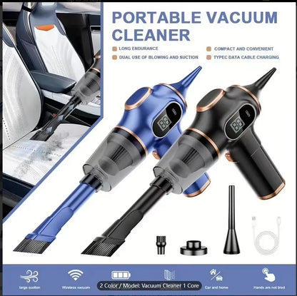 Aspirador portátil potente para hogar y auto